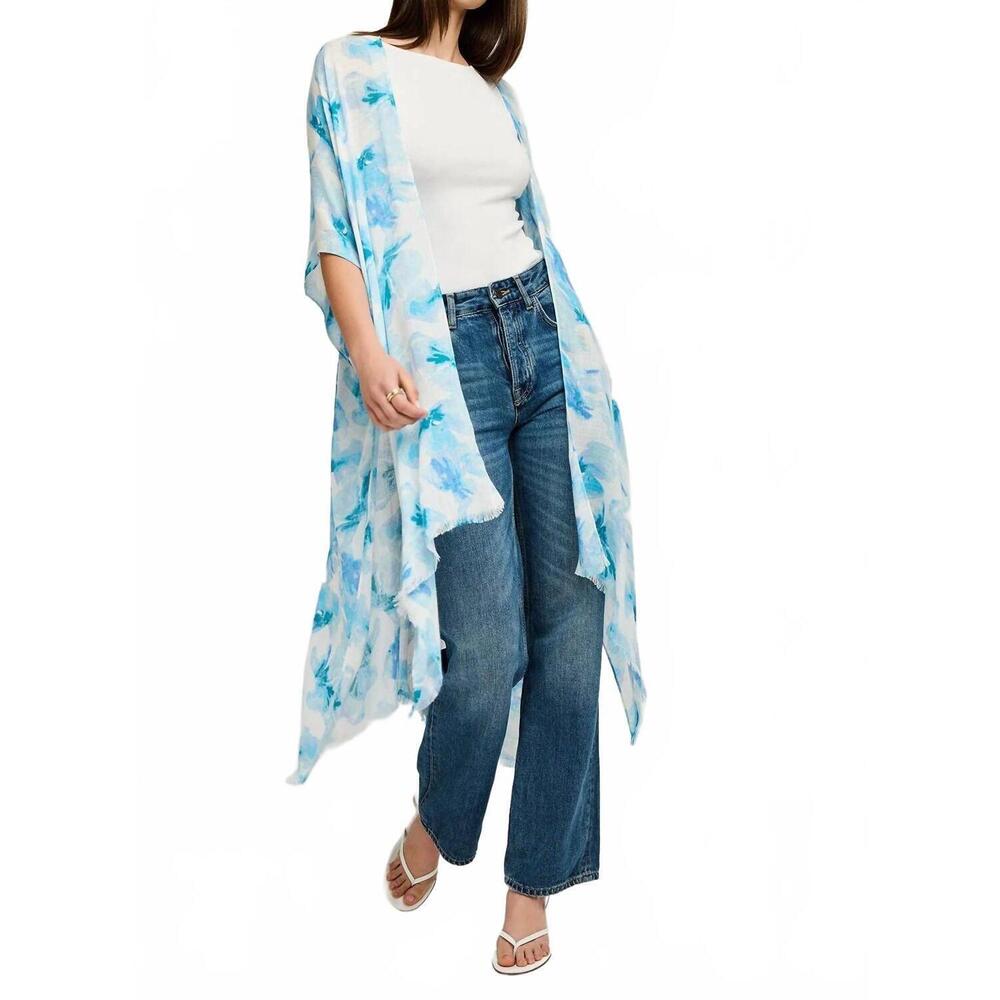 NEW GENTLE FAWN mosaic floral cover up in petal